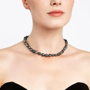 Clearance MJ Jones Black Keshi Pearl Necklace