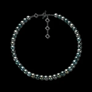Online MJ Jones Black Round Pearl Necklace