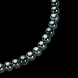 Online MJ Jones Black Round Pearl Necklace