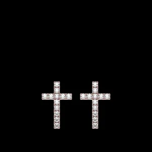 New MJ Jones DNA Cage Cross Earrings