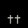Online MJ Jones DNA Cage Cross Earrings