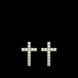 Online MJ Jones DNA Cage Cross Earrings