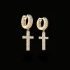 Clearance MJ Jones DNA Cage Cross Earrings