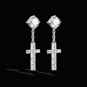 Best MJ Jones DNA Cage Cross Earrings
