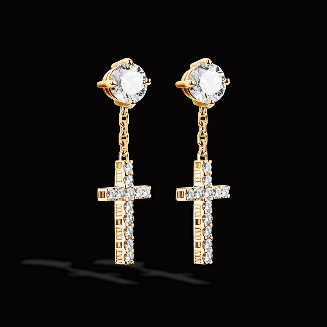 dna_cage_cross_earrings_1-7.webp Clearance MJ Jones DNA Cage Cross Earrings