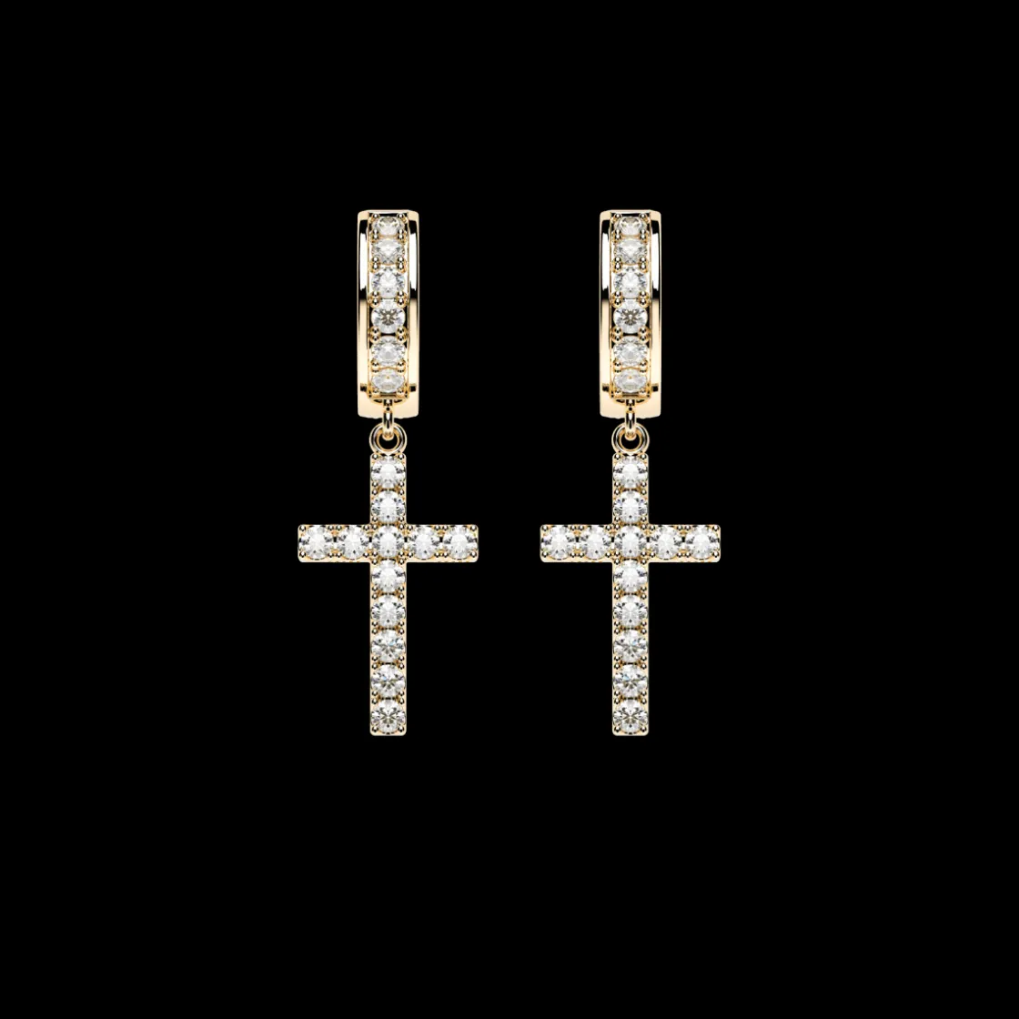dna_cage_cross_earrings_1-8.webp Clearance MJ Jones DNA Cage Cross Earrings