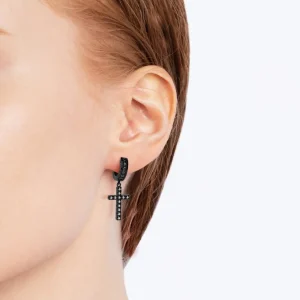 Fashion MJ Jones DNA Cage Cross Earrings