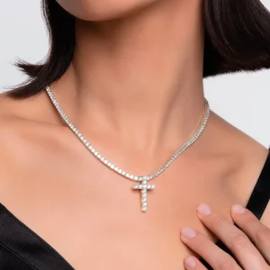 Discount MJ Jones DNA Cage Cross Pendant