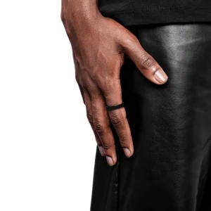 Online MJ Jones DNA Cage Ring Black Enamel