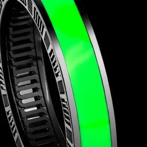 Clearance MJ Jones DNA Cage Ring Green Enamel