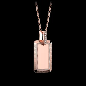 Fashion MJ Jones DNA Diamond Tag Pendant