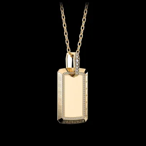 Fashion MJ Jones DNA Diamond Tag Pendant