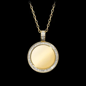 Fashion MJ Jones DNA Round Picture Pendant