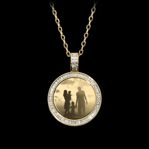 Fashion MJ Jones DNA Round Picture Pendant