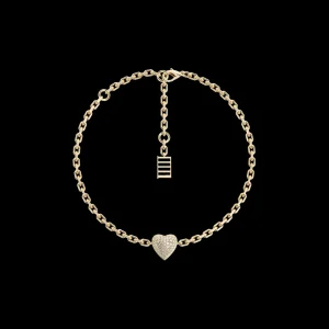 New MJ Jones Heart Charm Bracelet