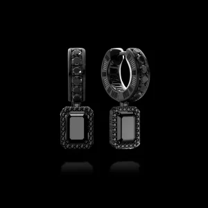 Discount MJ Jones Jewel Cage Earrings Black Onyx