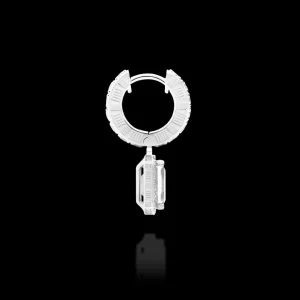 Hot MJ Jones Jewel Cage Earrings White Topaz