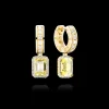 New MJ Jones Jewel Cage Earrings Yellow Quartz