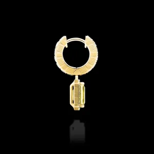 New MJ Jones Jewel Cage Earrings Yellow Quartz