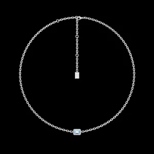 Fashion MJ Jones Jewel Charm Pendant Blue Topaz