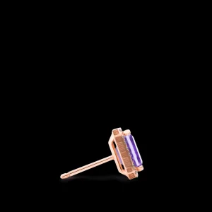 Fashion MJ Jones Jewel Earrings Purple Amethyst