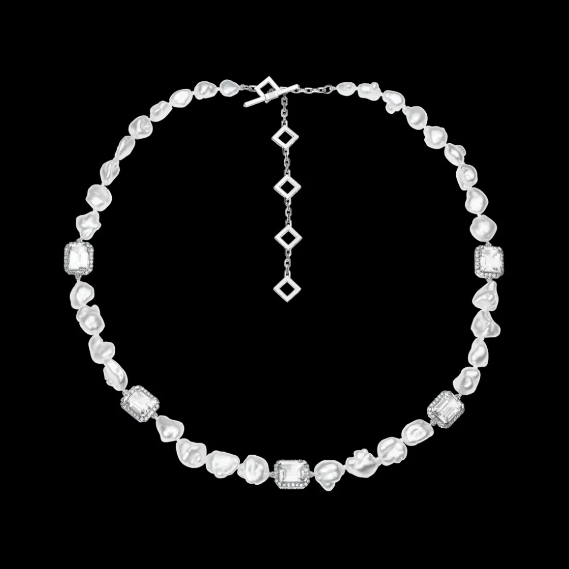 jewel_multi_charm_necklac_0.webp Online MJ Jones Jewel Multi Charm Necklace White Topaz