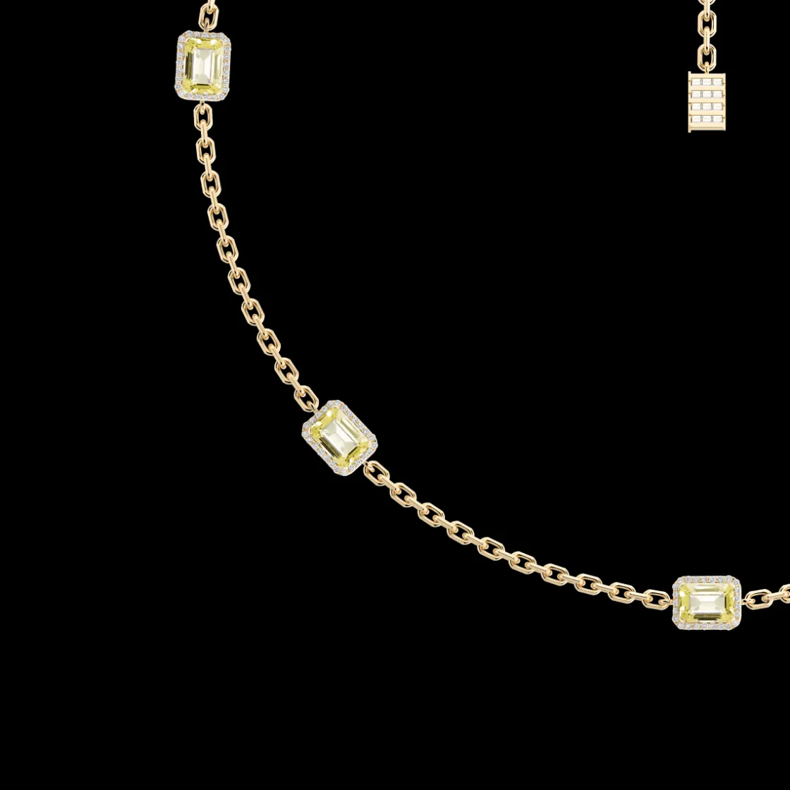 jewel_multi_charm_necklac_1-4.webp Outlet MJ Jones Jewel Multi Charm Necklace Yellow Quartz