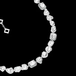 Online MJ Jones Jewel Multi Charm Necklace White Topaz