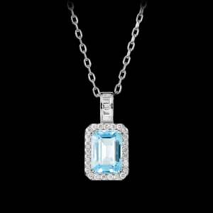 Hot MJ Jones Jewel Pendant Blue Topaz
