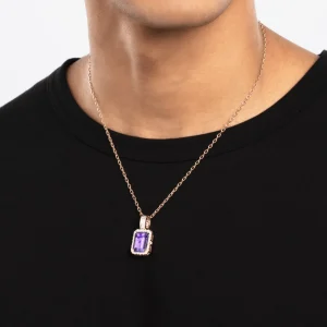New MJ Jones Jewel Pendant Purple Amethyst