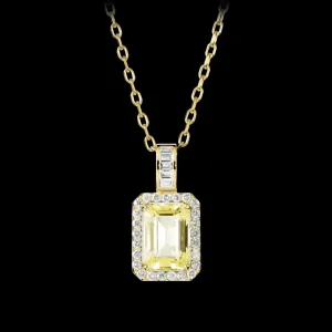New MJ Jones Jewel Pendant Yellow Quartz