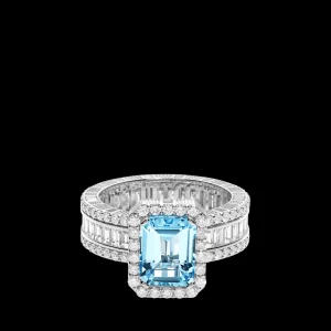 New MJ Jones Jewel Ring Blue Topaz