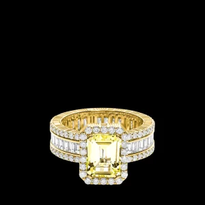 Online MJ Jones Jewel Ring Yellow Quartz