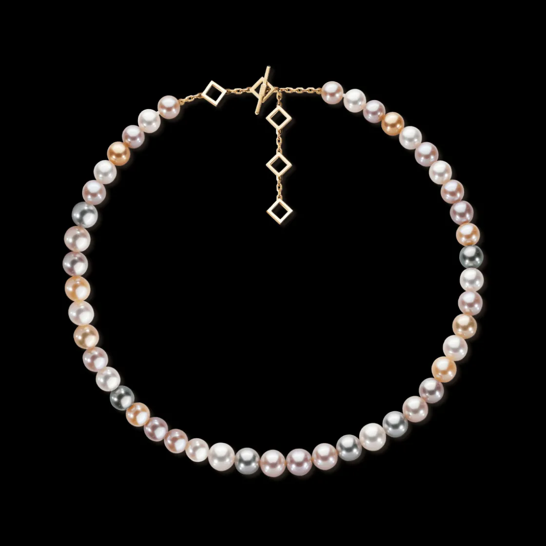 multicolour_round_pearl_n_0.webp Sale MJ Jones Multicolour Round Pearl Necklace