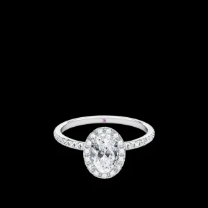 New MJ Jones Oval Halo Diamond Engagement Ring