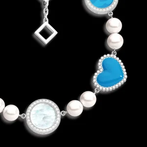 Online MJ Jones Pearl Skies Multi Charm Bracelet