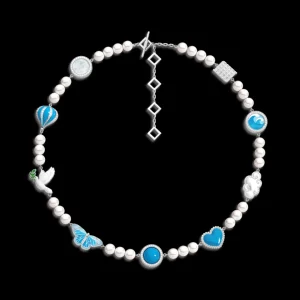Best MJ Jones Pearl Skies Multi Charm Necklace