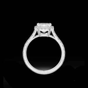 Hot MJ Jones Princess Halo Diamond Engagement Ring