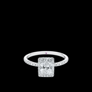 Sale MJ Jones Radiant Halo Diamond Engagement Ring