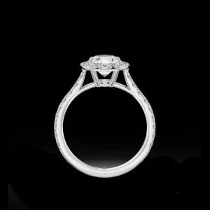 Best MJ Jones Round Halo Diamond Engagement Ring