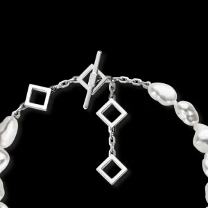 Online MJ Jones White Keshi Pearl Bracelet