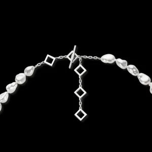 Best MJ Jones White Keshi Pearl Necklace