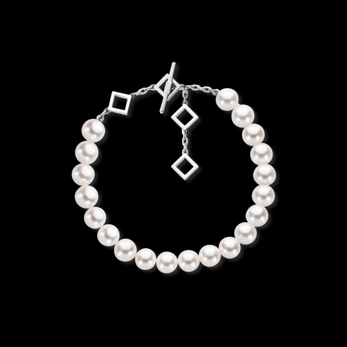 white_round_pearl_bracele_0.webp Outlet MJ Jones White Round Pearl Bracelet