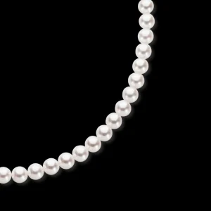 Sale MJ Jones White Round Pearl Necklace